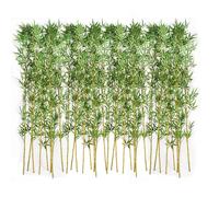 Artificial Bamboo Tree for Indoor & Outdoor Decor - Faux Bamboo Silk Plant for Privacy Wall Divider Landscaping Aquarium Restaurant Home & Office - Realistic Fake Leaves in Plastic Planters