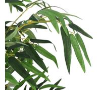 Artificial Bamboo Tree with 760 Leaves, 120 cm, Green, Easy Care Artificial Plant with Bamboo Stems and Plastic Pot, Versatile for Living Room, Office, Balcony, Garden, Indoor, Outdoor