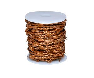 Artificial Barbed Wire Ribbon Trim Real Leather Cord for Party Home Decoration, Gift Boxes, DIY Crafts - 33 Feet Spool by Cords Essentials (Copper)