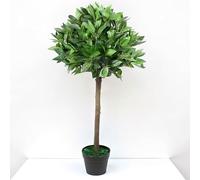 Artificial Bay Leaf Laurel Tree Plants Indoor Outdoor 4ft Height,Artificial Tree Bay Leaf Laurel Tree Weatherproof imitation foliage Suitable for outdoors (1)