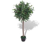 Artificial Bay Tree Plant with Pot 120 cm Green
