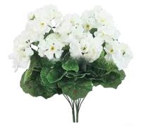 Artificial Begonia Bouquet 36cm Realistic Red Floral Decor