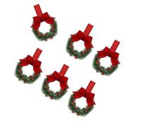 Artificial Belly Wreath 6pcs 13cm Small Christmas Wreath Hanging Decorative Kitchen Cupboard Porch Door Window