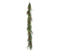 Artificial Berry Garland - Reusable Festive Artificial Plant - Artificial Pine Wreath for the Front Door - For Decoration of Wall, Table, Fireplace, Window at Party Gathering