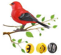 Artificial Bird Figure - Sound Controlled Bird Toy, Realistic Animal Decoration Purpose | Touch Sensor Reaction Twitter, Realistic Entertainment