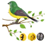 Artificial Bird Toys - Electric Interactive Bird Toy, Decorative Fake Birds | Realistic Simulation Birds Making Sounds with Light & Voice Control, Tree Ornaments for Garden Decorations, Pet Supplies f