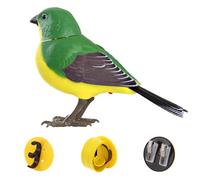 Artificial Bird Toys - Light & Voice Controlled Birds with Sounds - Sound And Motion Activated Singing Birds with Rotatable Head,Battery Operated Simulation Bird Toy for Kids Toys Garden Decor