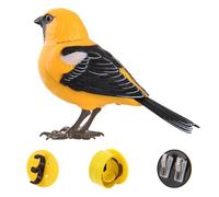 Artificial Bird Toys - Light & Voice Controlled Birds with Sounds - Sound And Motion Activated Singing Birds with Rotatable Head,Battery Operated Simulation Bird Toy for Kids Toys Garden Decor