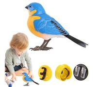 Artificial Bird Toys - Realistic Animal Outdoor Decorations Interactive Bird Toys | Sounds, Light & Voice Control, Tree Organizations, Interactive Toy for Kids Gardeners