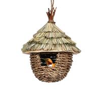 Artificial Birds Nest | Bird Nest Grass Wicker | Nesting Box Robin For Hanging | Bird House Nesting Box | Artificial Nesting Straw | Garden Decor For Home, Patio, Porch, Tree, Courtyard