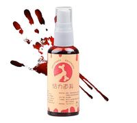 Artificial Blood Halloween Makeup for Clothes, Scary Stuffing Accessories with Spout and Role Play Elements for Teenagers, Adults, Women, Men