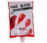 Artificial Blood in Transfusion Bag - 100ml Horror Effect for Halloween
