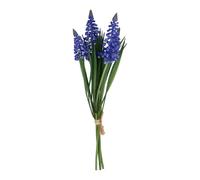 Artificial Blue Muscari Bunch, Faux Spring Flower Bouquet, Blue Fake Flower Bunch, Artificial Spring Flower Stem, Easter Decoration, Realistic Fake Spring Flowers