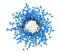 Artificial Blue Wreath, Entrance Door Blue Garland -Blue Door Leasing Farmer Blue Lease Decoration, Blue Lease Artificial Blue Lease Entrance Door Blue Doorse Spring