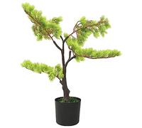 Artificial Bonsai Cypress 60 cm with Pot Green Plastic Decorative Plant Standing Easy Care for Living Room Office Balcony Garden Indoor Outdoor
