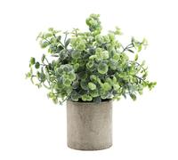 Artificial Bonsai Plants in Pot - Plastic Simulated Green Floral Decor for Home Living Room Office Wedding Party - 23 X 23 Cm Foliage Ornament (3-Pack)(3)