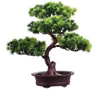 Artificial Bonsai Tree 12'' Bonsai Tree, Desk Plant Potted Plants Artificial Decor for Bookshelf Zen Garden Farmhouse Decor Style 1Artificial