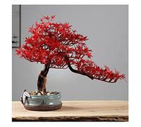 Artificial Bonsai Tree Artificial Bonsai Tree Fake Plant Ceramic Potted Plant Pebble Bonsai Ceramic Base Home Office Interior Decoration Ornaments Simulation Bonsai Trees