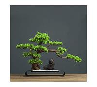 Artificial Bonsai Tree Artificial Bonsai Tree Plants with White Sandstone and Metal Base Stand Indoor Tabletop Artificial Potted Ornaments for Home Office Simulation Bonsai Trees