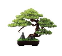 Artificial Bonsai Tree, Ceramic Potted Tree, Simulated Plant Green Plant Decoration, Home, Desk, Office, Bathroom, Kitchen, Farmhouse, Indoor, Garden Decoration(Style B,S)