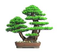 Artificial Bonsai Tree Cypress Simulation Pine Bonsai Living Room Tea Room Entrance Table Decorations Fake Pine Tree Ornaments Bonsai Tree