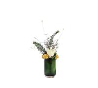 Artificial Bonsai Tree Nordic Light Luxury Simulation Flower Art Decoration Living Room Dining Table Negotiating Table Glass Bottle Flower Arrangement Decoration Office Decora-B