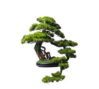 Artificial Bonsai Tree Simulation Welcome Pine Bonsai Office Ornaments Greenery Fortune Tree Hotel Entrance Decorations Indoor Greening Fake Tree