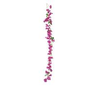 Artificial Bougainvillea Garland, 6ft Long, Faux Floral Vine for Home and Wedding Décor (Purple)