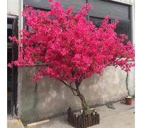 Artificial Bougainvillea Tree ， Gorgeous Pink Indoor Outdoor Decoration, Perfect for Simulation Landscapes and Venue Decor,