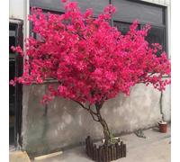 Artificial Bougainvillea Tree - Large Fake Pink Bougainvillea for Indoor Outdoor Decoration - Ideal for Exhibition Hall, Park, Hotel Landscaping (2.5m x 2m)