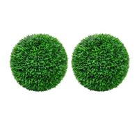 Artificial Boxwood Ball 2pcs 55cm Green Polyethylene Weatherproof Garden Outdoor