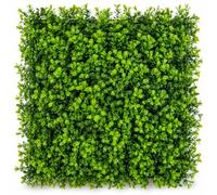 Artificial Boxwood Hedge Panels 30 x 30cm - Pack of 12 | UV Resistant Privacy Screening | Realistic Faux Green Wall for Garden Fence, Balcony, Patio, Trellis & Outdoor Decoration