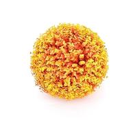 Artificial Boxwood Topiary Balls, Indoor Outdoor Hanging Decorative Faux Buxus Grass Ball, No Maintenance Artificial Plant Ball for Home Garden Balcony Patio(Orange,40cm)