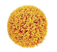 Artificial Boxwood Topiary Balls, Indoor Outdoor Hanging Decorative Faux Buxus Grass Ball, No Maintenance Artificial Plant Ball for Home Garden Balcony Patio(Orange,55cm)