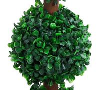 Artificial Boxwood with Pot, Ball Shape, Green, 90 cm, Easy-Care Artificial Plant for Living Room, Balcony, Garden, Weatherproof, Standing, Natural Look, Indoor Outdoor Decoration