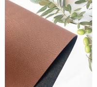 Artificial Brown Vegan Leather from Olive Waste, 100% Plant Based Faux Leather, Next-Gen Sustainable Material, Vegan Faux Leather for Crafts - A5 Sample (14.8x21cm)