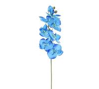 Artificial Butterfly Orchid DIY Silk Fake Flowers for Bouquet Wedding Decoration Blue Comfortable and Environmentally