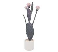 Artificial Cactus in Pot 86 x 18 cm, Artificial Plant Cactus with Stone and Pink Flower & Fruits, Decorative Desert Cacti, Plastic Succulents Plants for Office, Living Room, Home Decoration