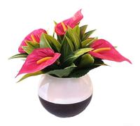 Artificial Calla for lily Potted Plant 16cm Realistic Velvet