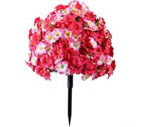 Artificial Camellia Bouquet 55cm Lifelike Silk Petals | High-quality silk material, UV resistant coating, red and pink mixed colors, 55cm total length, realistic for petal texture