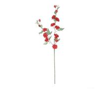 Artificial Camellia Flower Stem for Wedding Floral Design Outdoor Ceremony Home Interior Styling Accent (Red)