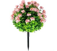 Artificial Camellia Garden Stake 55cm Pink Outdoor Decor