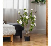 Artificial Camellia Tree Potted Plant Home Decoration 90cm H