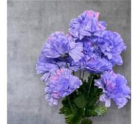Artificial Carnation Flower Bunch - 12-Head Faux Silk Carnations for Home, Wedding & Event Décor (Lilac Pink)