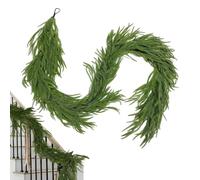 Artificial Cedar Garland, Christmas Party Decoration, Artificial Winter Pine Garland for the Mantle, for Outdoor Use, Indoor, Porch, Fireplace, Front Door, Living Room, Wall