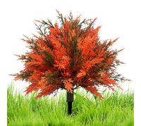 Artificial Cedar, Natural Decorative Trees for Home Patio, 60 cm Height, Weatherproof, Easy Care Artificial Plants for Lawn, Backyard, Garden, Patio, Landscaping