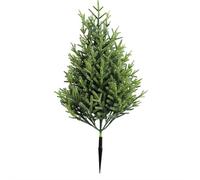 Artificial Cedar Topiary Trees with Ground Spike, 20 Inch UV Resistant Fake Bushes Artificial Shrubs Faux Cypress Plants for Outdoor Indoor Front Porch Garden
