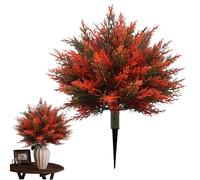 Artificial Cedar Tree - Fake Outdoor Plant, Easy Maintenance 24 Inch Tall, Yard Lawn Porch Landscaping Walkway Backyard Garden Patio Decoration, Durable UV Resistant, Home Outdoor Accent