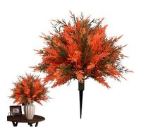 Artificial Cedar Tree - Fake Plants For Outdoors | Easy Maintenance 24 Inch Tall Artificial Plant For Yard Lawn Porch Patio Backyard Garden Decor, UV Resistant Faux Cypress Treis With Ground Spike