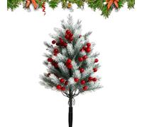 Artificial Cedar Trees for Outdoor Use, Realistic Christmas Decorations with Stake - Artificial Outdoor Trees Front Door Decoration, for Holiday, Winter Party, Garden, Lawn, Patio, Plant Pot, Flower